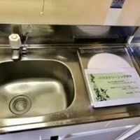 画像1653：ユニットバス　シャワーカーテン　簡単に落とせます。