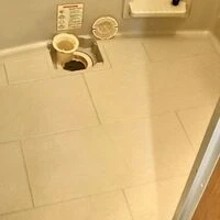画像1659：ユニットバス　シャワーカーテン　簡単に落とせます。
