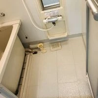 画像1668：ユニットバス　シャワーカーテン　簡単に落とせます。