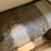 画像1706：ユニットバス　シャワーカーテン　簡単に落とせます。